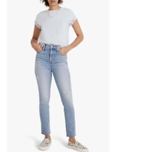 Madewell The Perfect High Waist Distressed Jeans Size 24